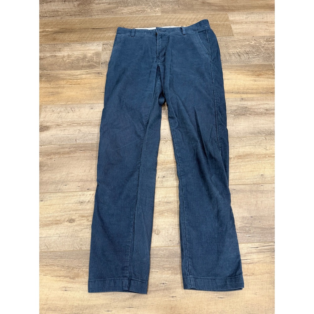 Levis XX Chino Standard Taper Corduroy Pants‎ Mens 32x34 Navy Blue Trousers